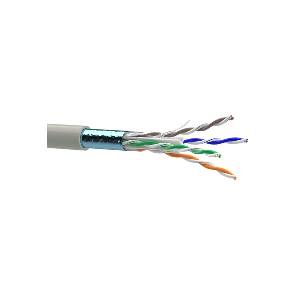 Кабель мережевий OK-Net FTP 305м cat.6 (F/UTP-cat.6) (КПВЭ-ВП (250) 4*2*0,54)