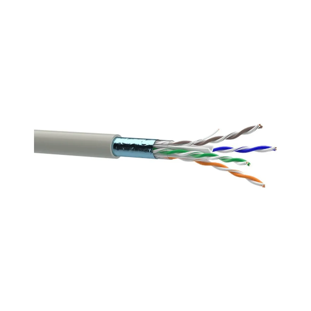 Кабель мережевий OK-Net FTP 305м cat.6 (F/UTP-cat.6-SL) (КПВЭ-ВП (250) 4*2*0,51)