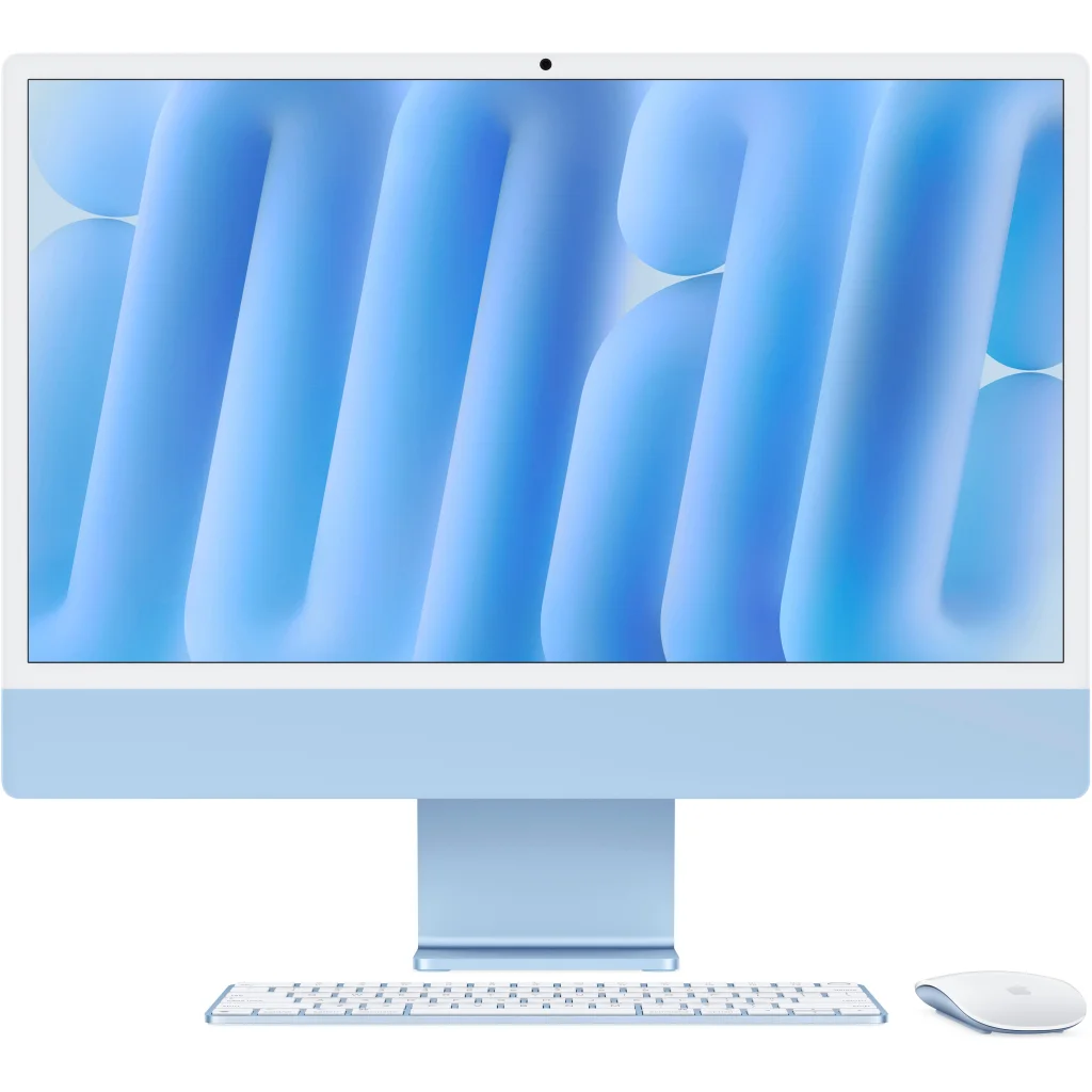 Комп'ютер Apple 24" iMac Retina 4.5K / Apple M4 (10-c/CPU, 10-c/GPU), 24, 512, Blue, A3137 (MD2T4UA/A)