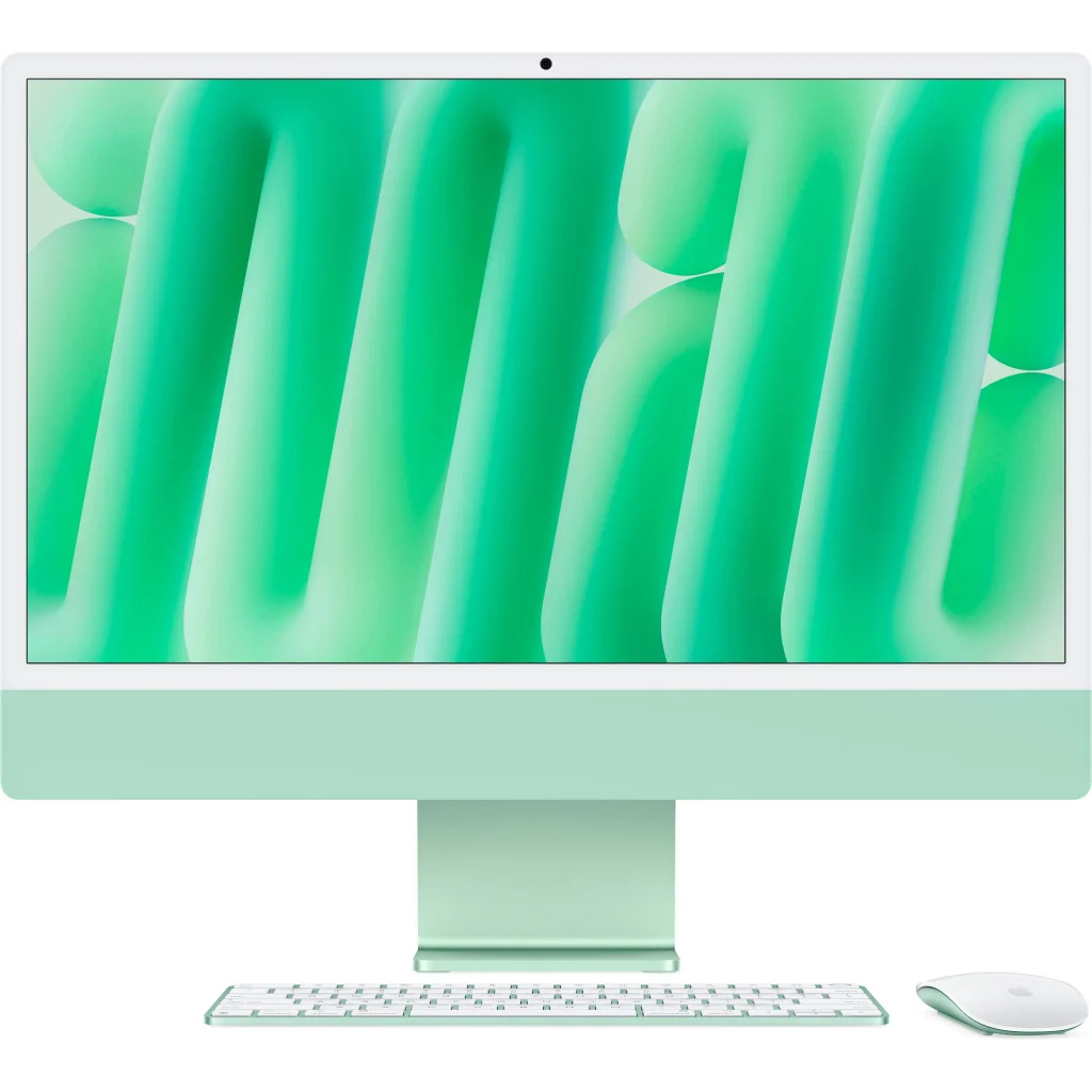 Комп'ютер Apple 24" iMac Retina 4.5K / Apple M4 (10-c/CPU, 10-c/GPU), 24, 512, Green, A3137 (MD2Q4UA/A)