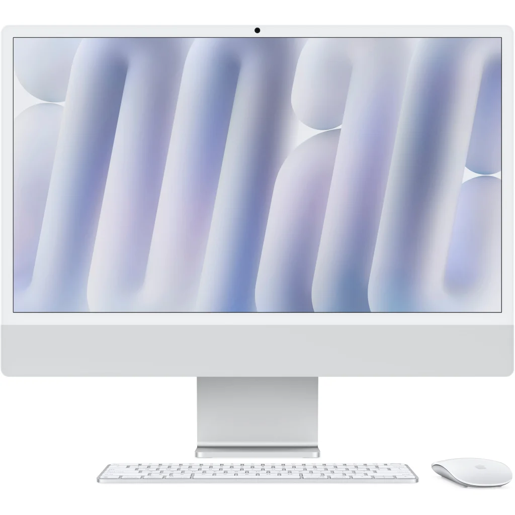 Комп'ютер Apple 24" iMac Retina 4.5K Nano-texture glass/ Apple M4 (10-c/CPU, 10-c/GPU), 16, 256, Silver, A3137 (MD3H4UA/A)