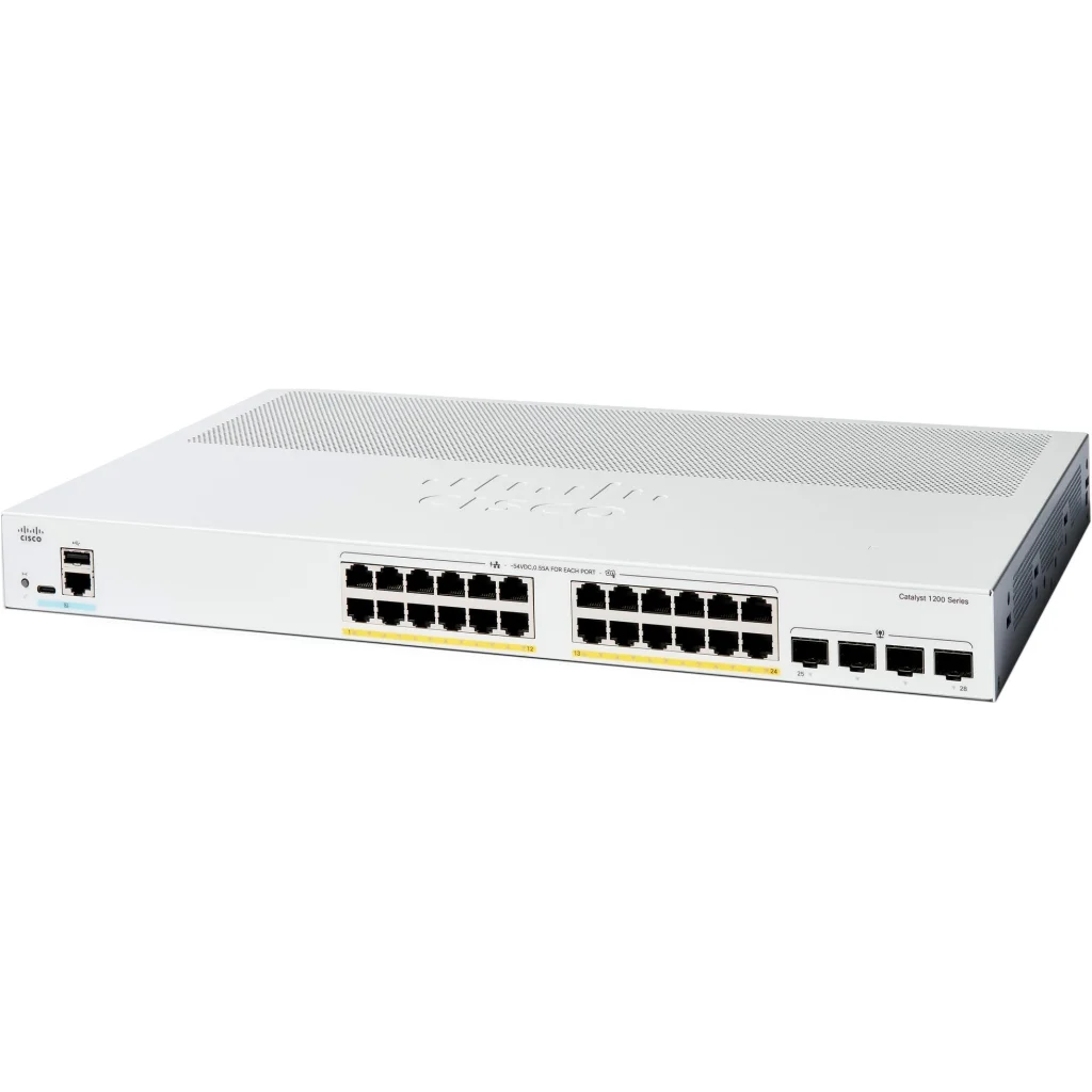 Комутатор мережевий Cisco C1200-24T-4X