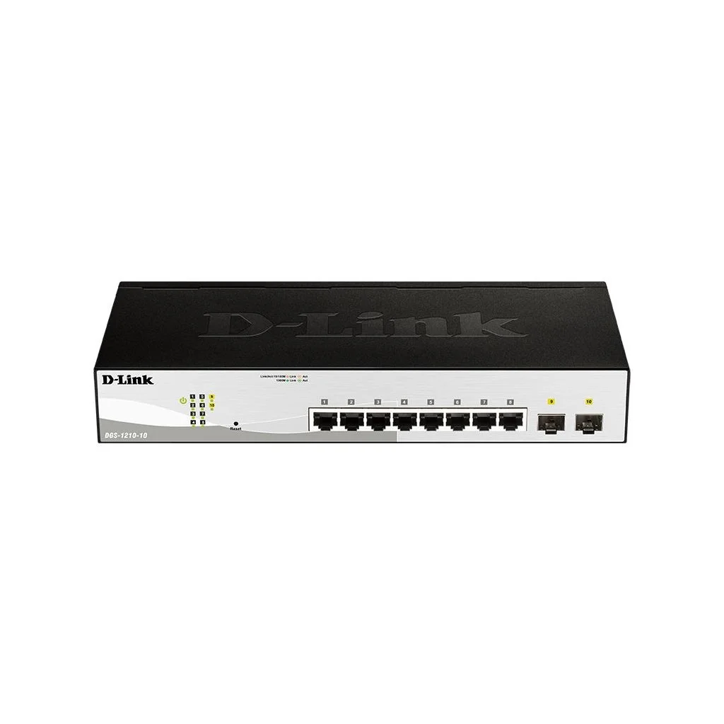 Комутатор мережевий D-Link DGS-1210-10/FL