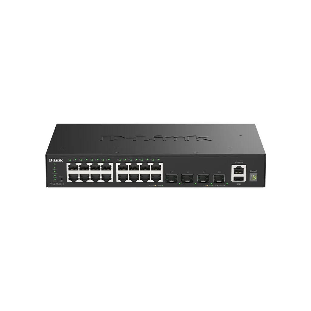 Комутатор мережевий D-Link DGS-1530-20
