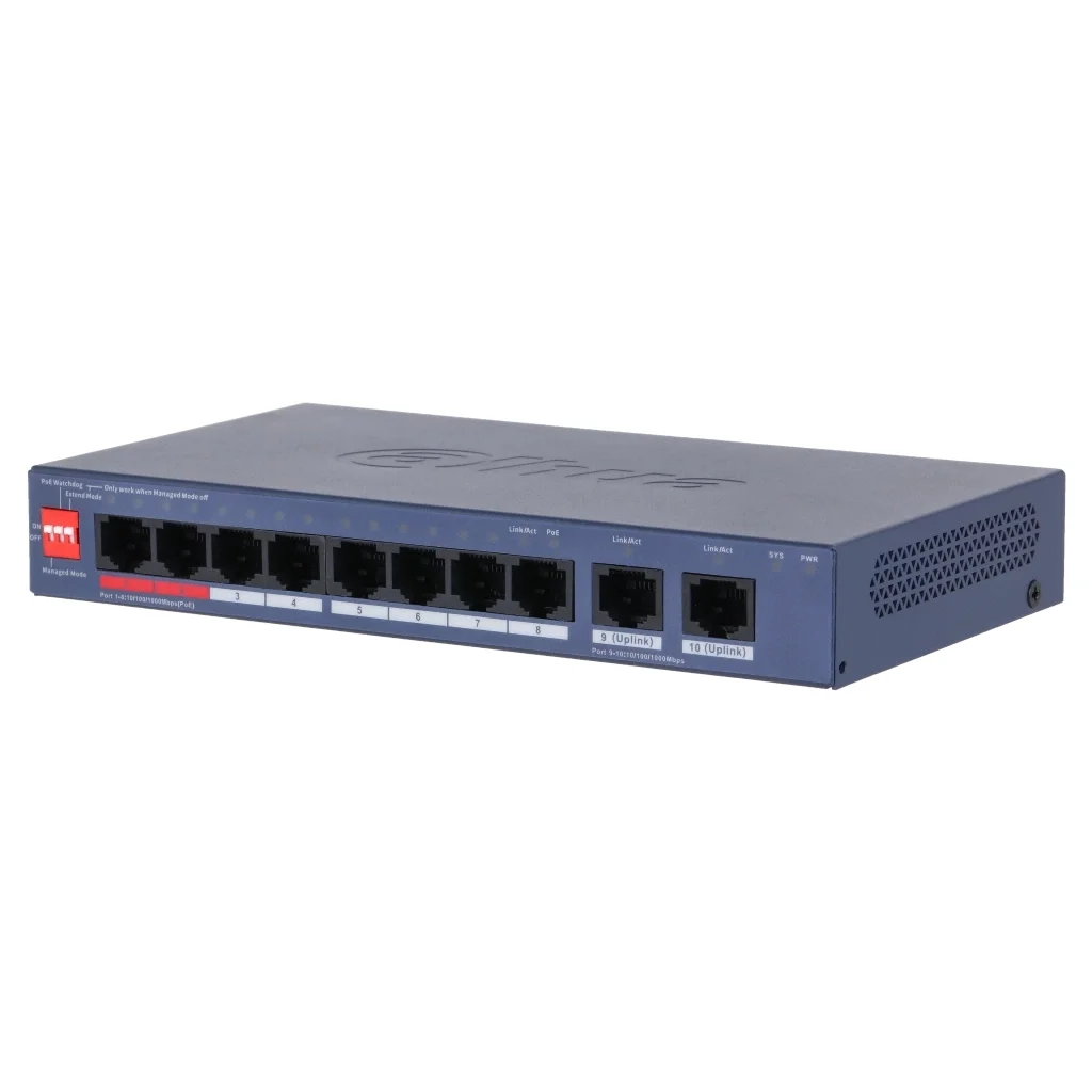 Комутатор мережевий Dahua DH-CS4010-8GT-110-V2