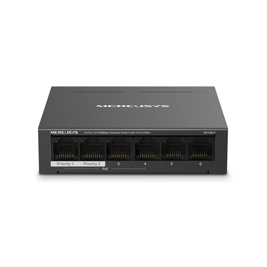 Комутатор мережевий Mercusys MS106LP