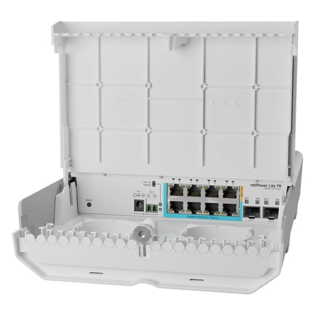 Комутатор мережевий Mikrotik CSS610-1Gi-7R-2S+OUT