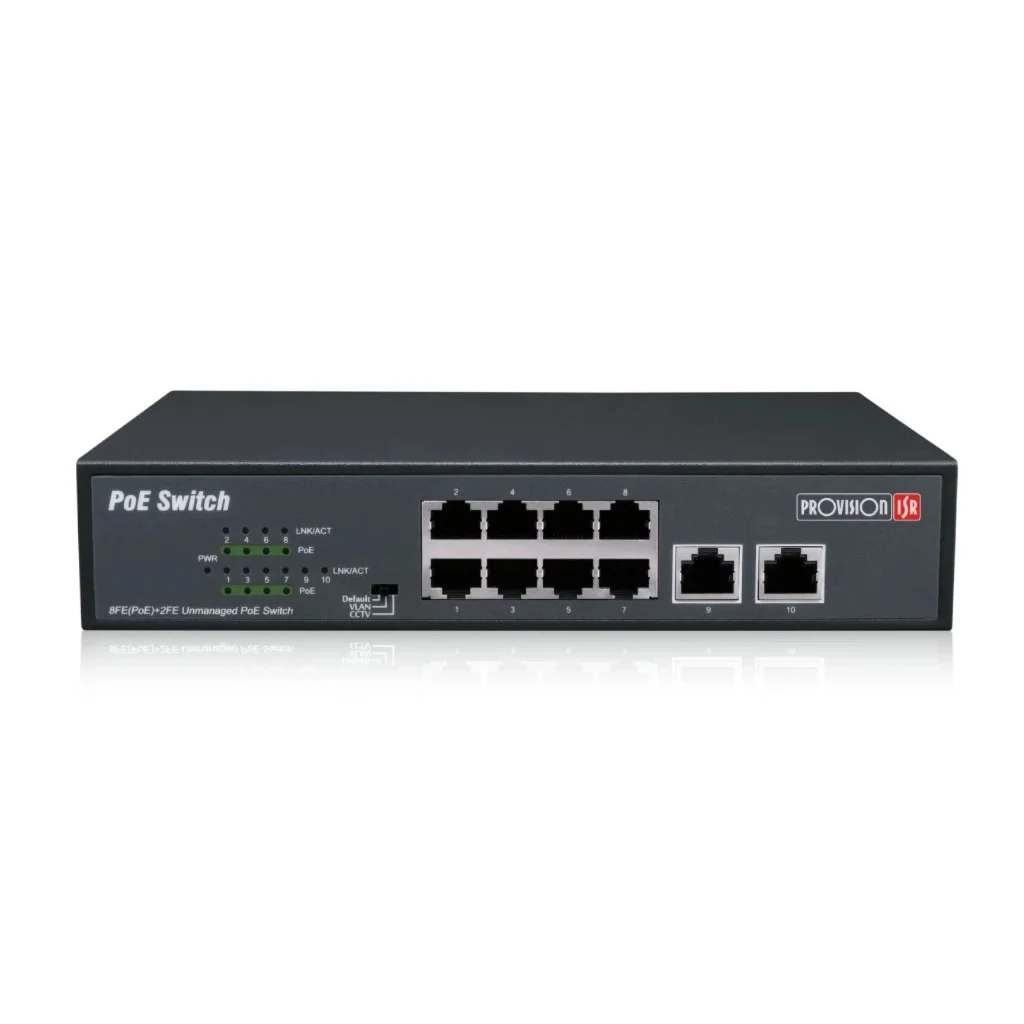 Комутатор мережевий Provision-ISR PoES-08120C+2I-V2