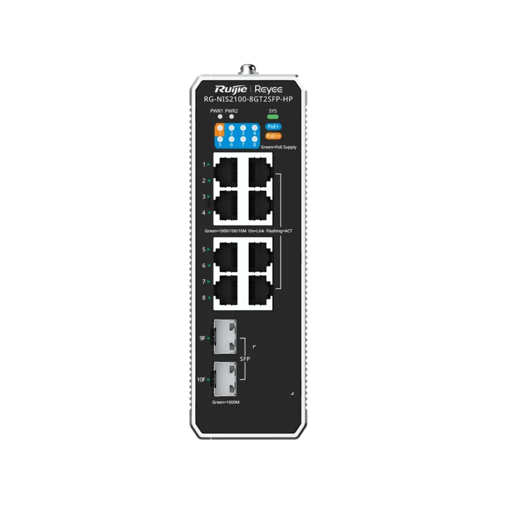Комутатор мережевий Ruijie Networks RG-NIS2100-8GT2SFP-HP