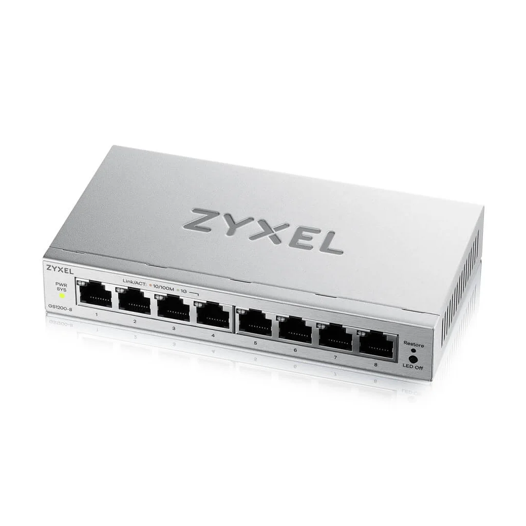 Комутатор мережевий ZyXel GS1200-8 v3 (GS1200-8V3-EU0101F)