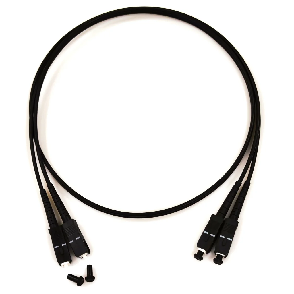 Оптичний патчкорд SC/UPC-SC/UPC MM(OM3 G50/125), Duplex, LSZH, black, 10м CMS (UPC10SCSC(MM)D(ON)BK)