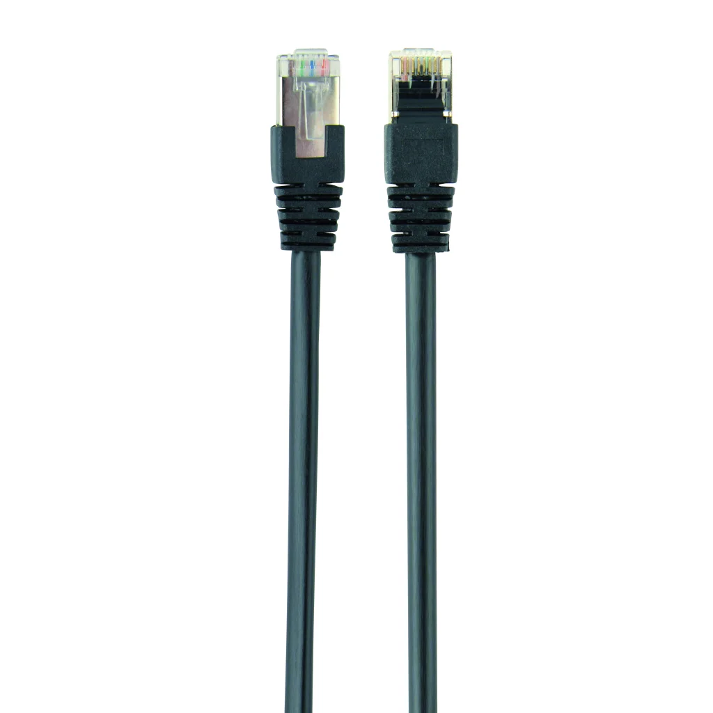 Патч-корд 0.5м FTP cat 5е CCA black Cablexpert (PP22-0.5M/BK)