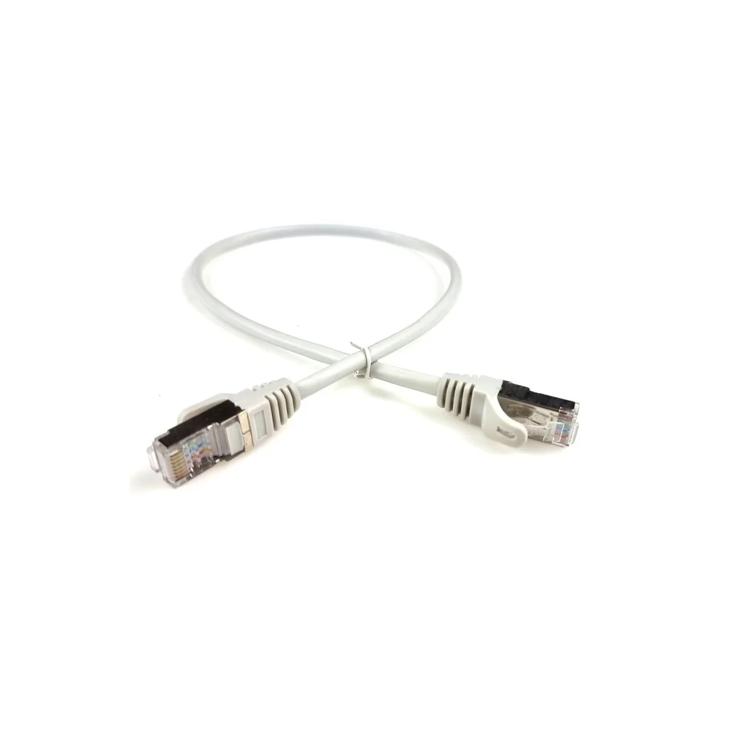 Патч-корд 0.5м FTP cat 5е CU gray Eserver (14120 / CAT.5E FTP CORD-0.5M-GRY)