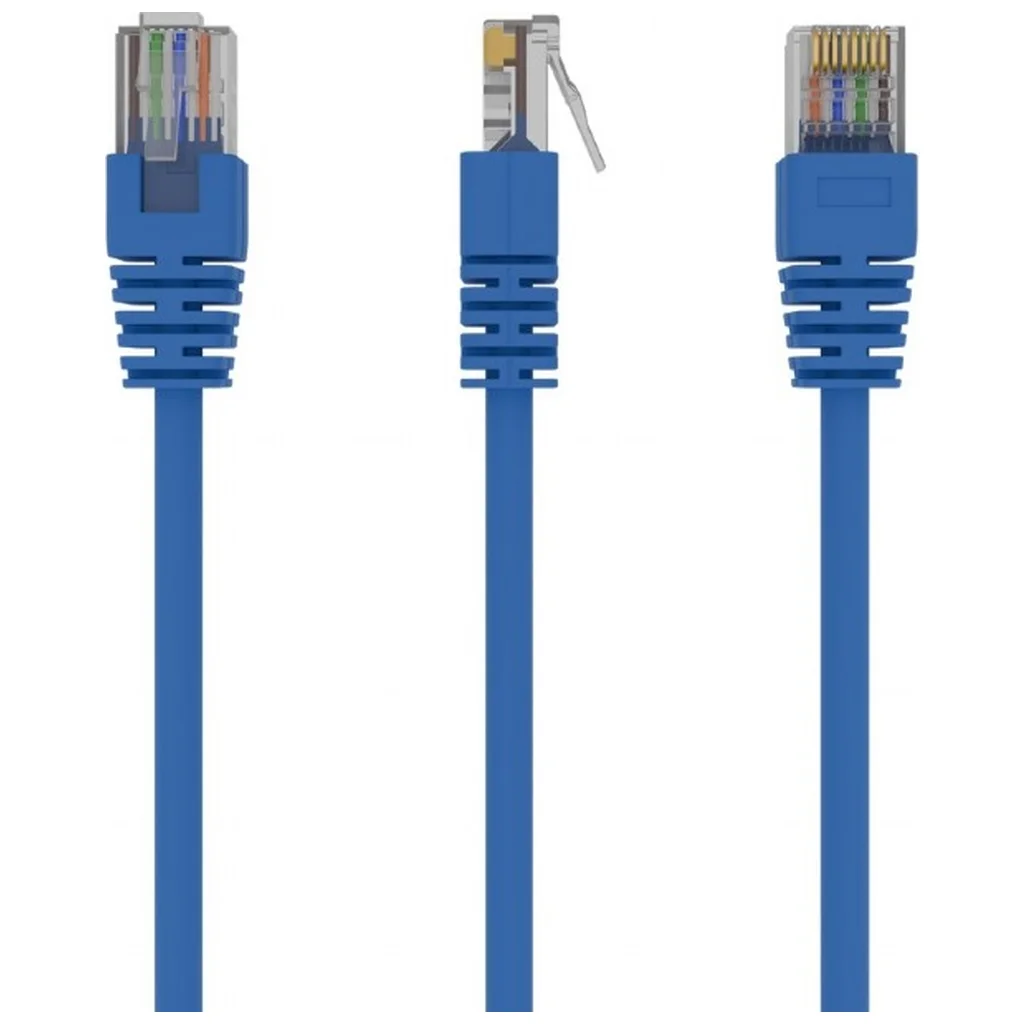 Патч-корд 0.5м, UTP, cat.5e, CCA, blue Cablexpert (PP12-0.5M/B)