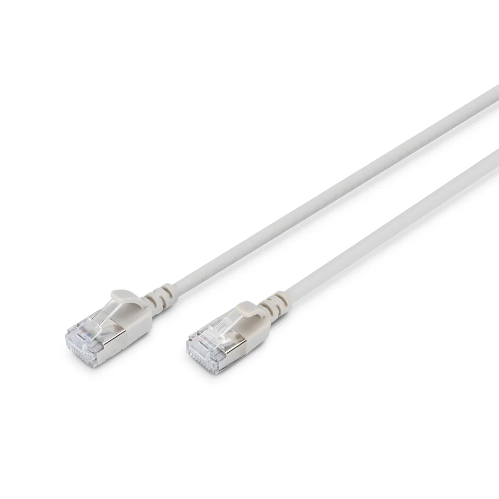 Патч-корд 10м, FTP, cat.6A, Sliim, AWG 32/7, Cu, LSZH, grey Digitus (DK-1632-A-100S)