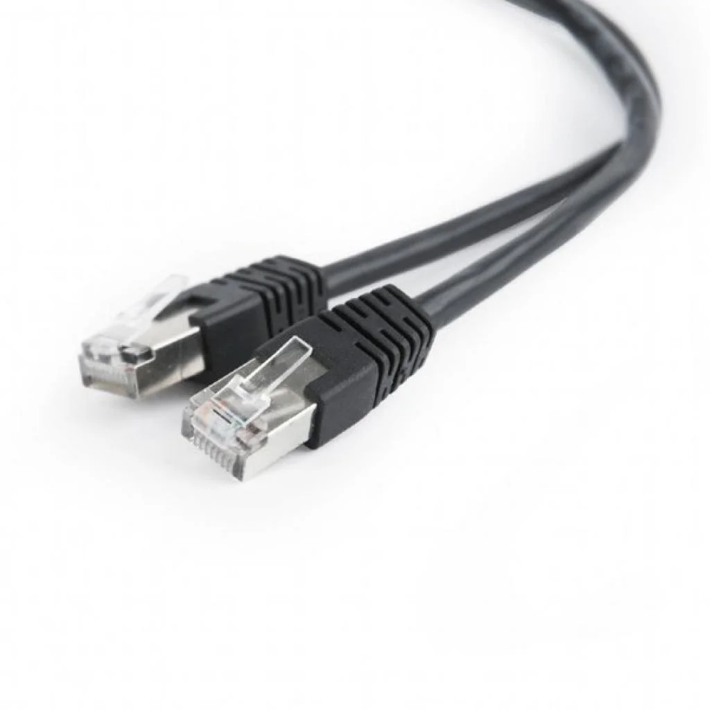 Патч-корд 1м FTP cat 5е CCA Cablexpert (PP22-1M/BK)