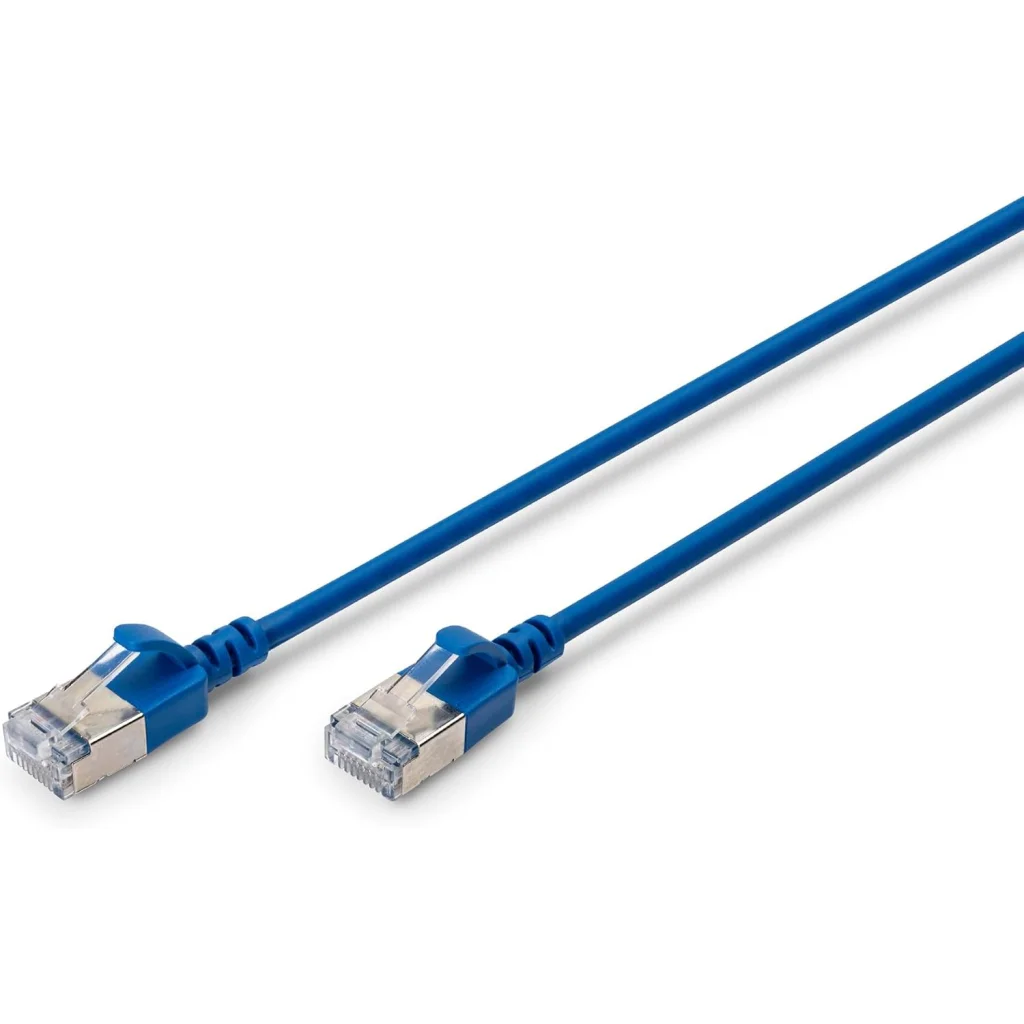 Патч-корд 1м, FTP, cat.6A, Sliim, AWG 32/7, Cu, LSZH, blue Digitus (DK-1632-A-010S-B)