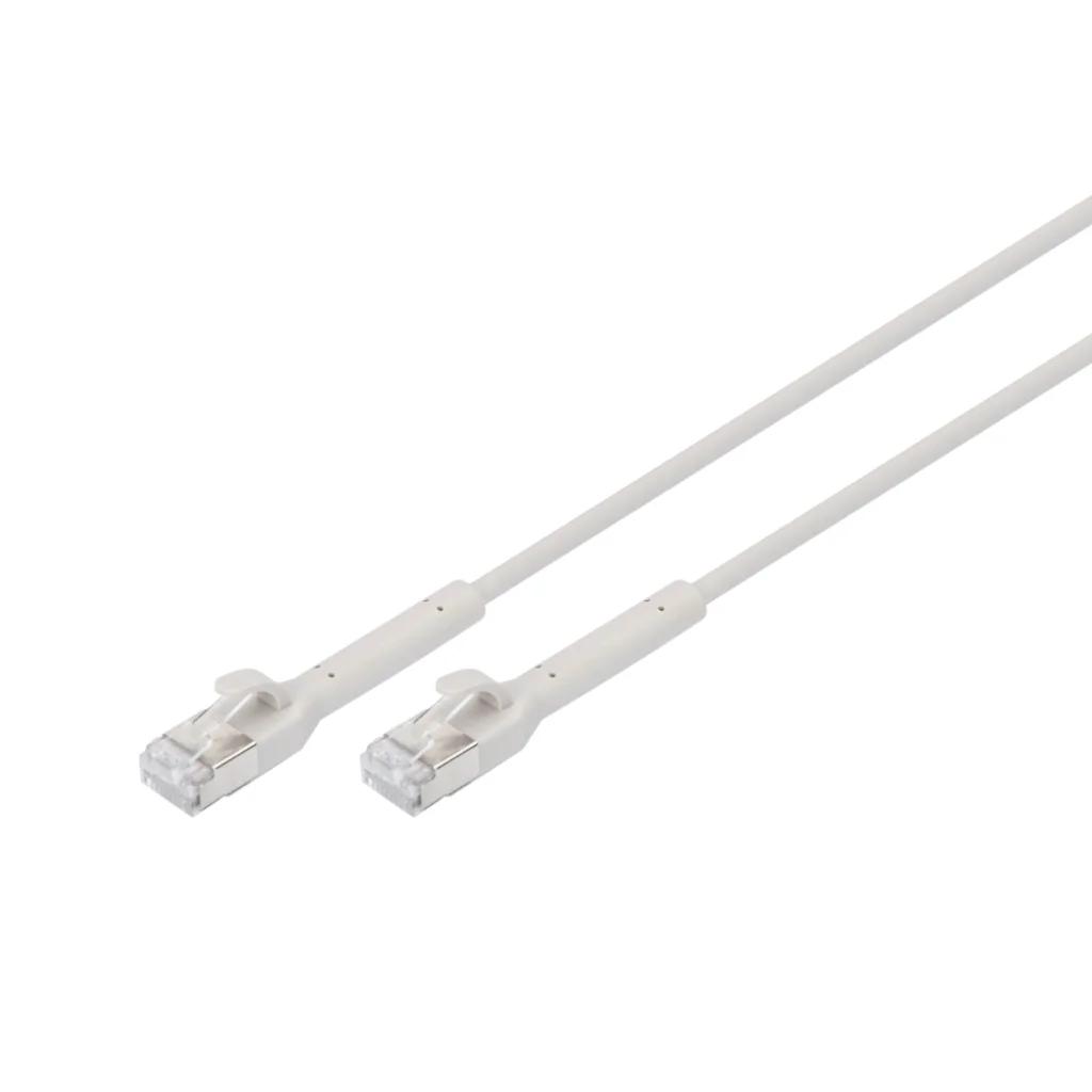 Патч-корд 1м, SFTP, cat.6A, AWG 32/7, Cu, TPE-LSZH, гнучкий, grey Digitus (DK-1632-A-010B)
