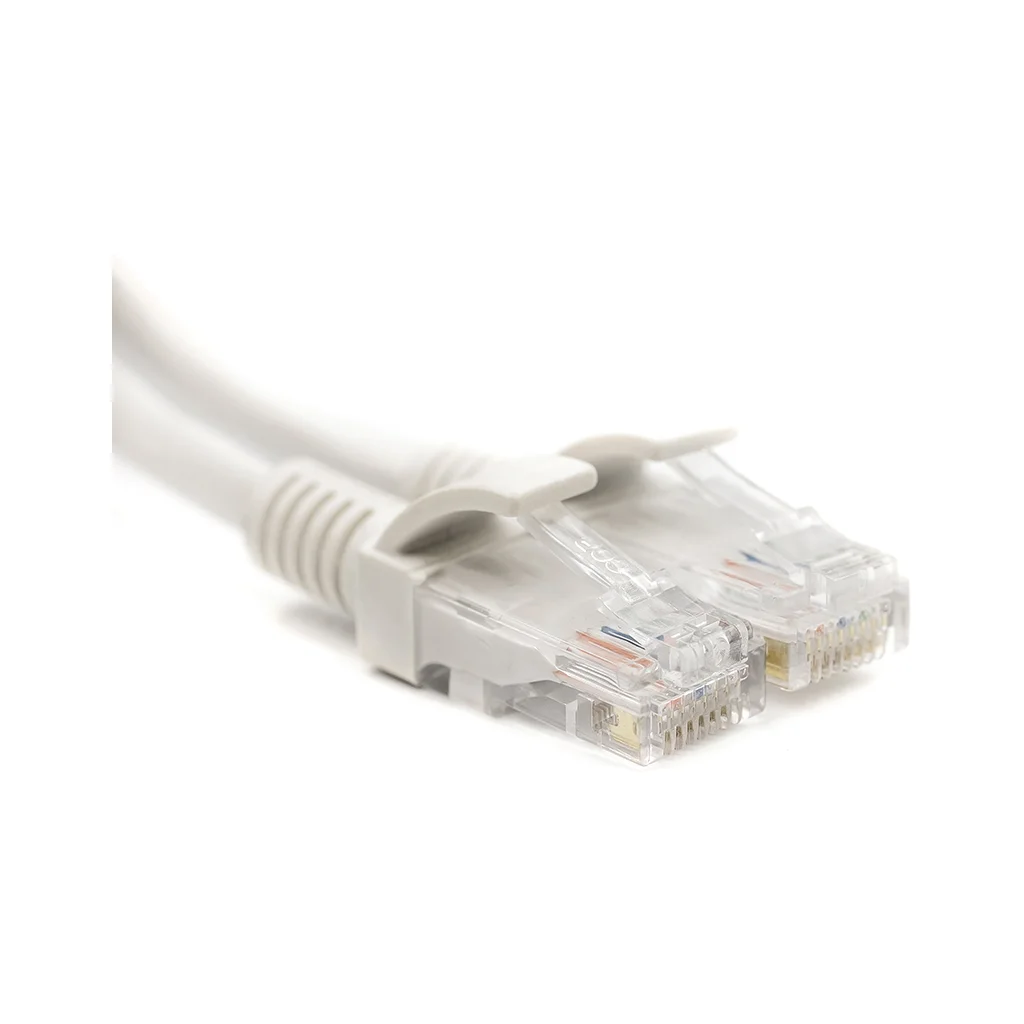 Патч-корд 25м, UTP, cat.5e, CU, white PowerPlant (CA912636)