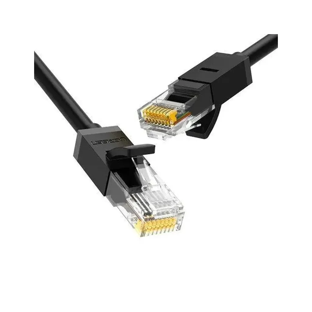 Патч-корд 2м, U/UTP Cat 6 CCA Lan Cable NW102 Black Ugreen (20160)