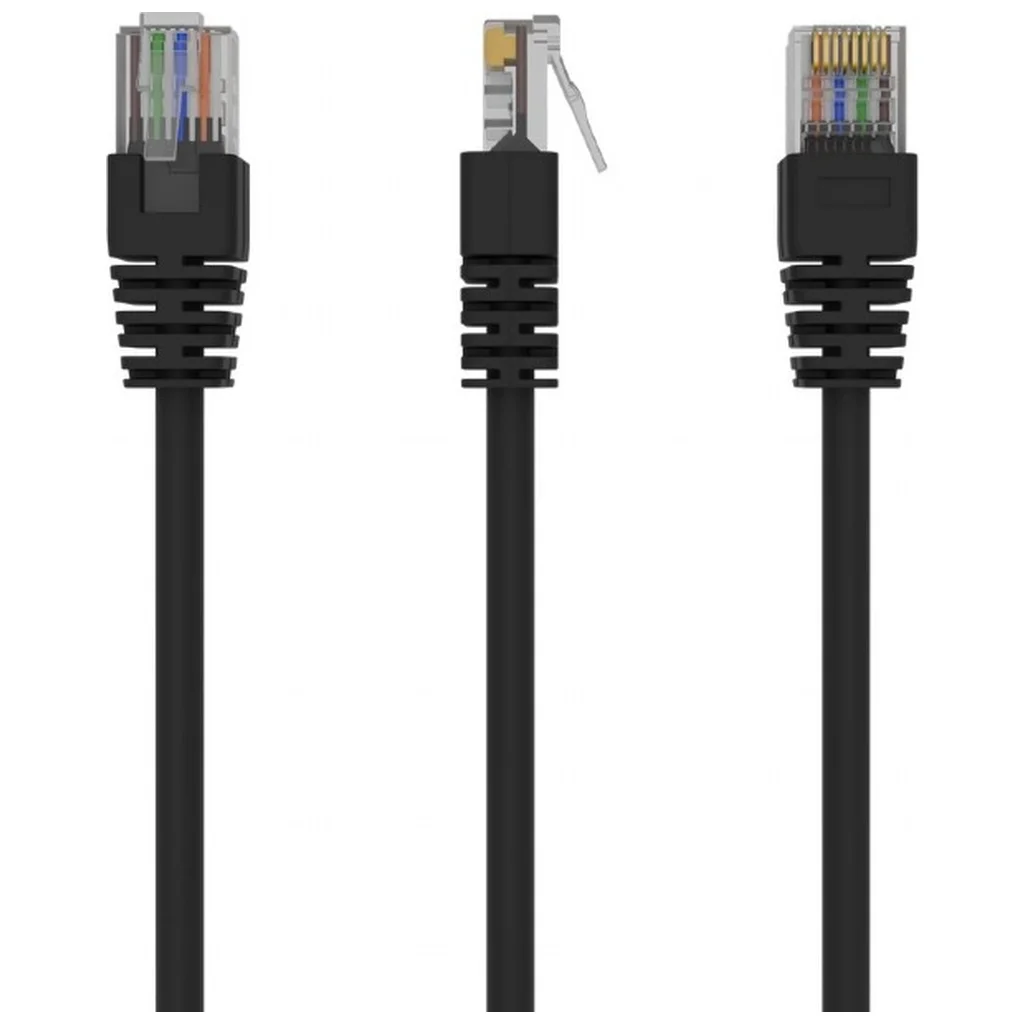 Патч-корд 3м UTP cat 5е CCA Cablexpert (PP12-3M/BK)