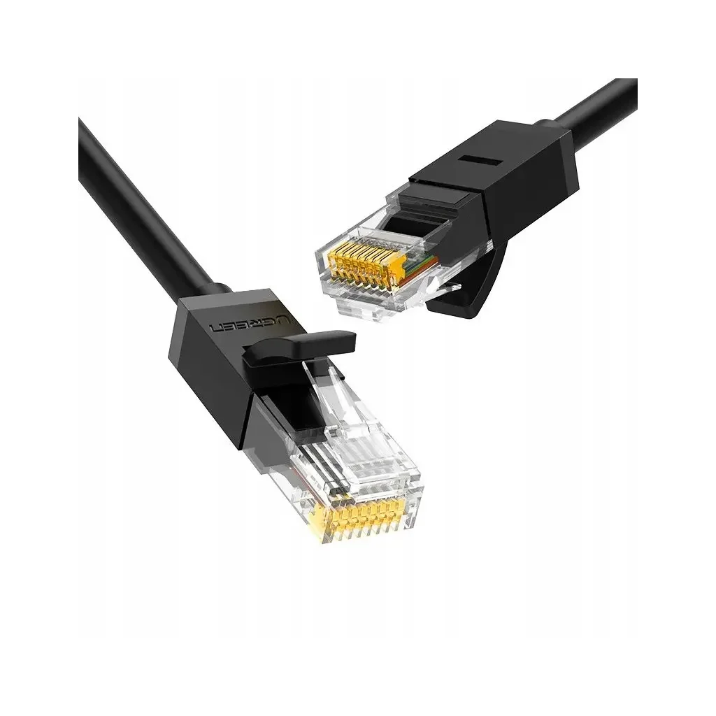 Патч-корд 5м, U/UTP Cat 6 CCA Lan Cable NW102 Black Ugreen (20162)