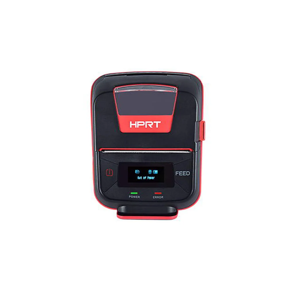 Принтер чеків HPRT HM-E300 мобільний, Bluetooth, USB, червоний+чорний (14656)