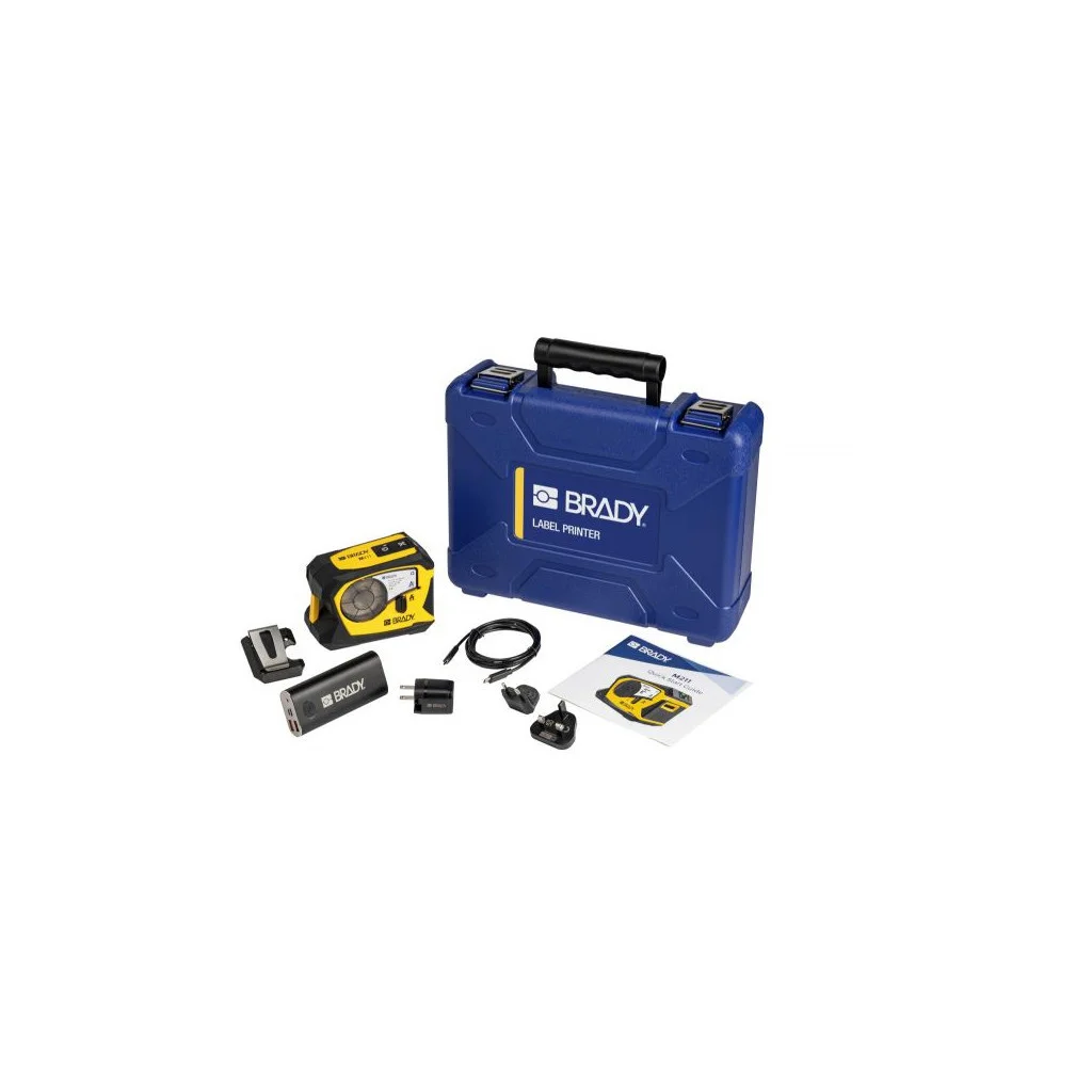 Принтер етикеток Brady M211 KIT, АКББ ЗП, кейс, картрідж M21-750-499, кліпса (170390)