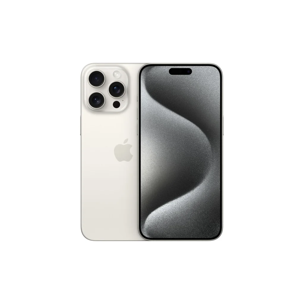 Мобільний телефон Apple iPhone 15 Pro Max 512Gb White Titanium (REF A) BREEZY (2AMU7D3)