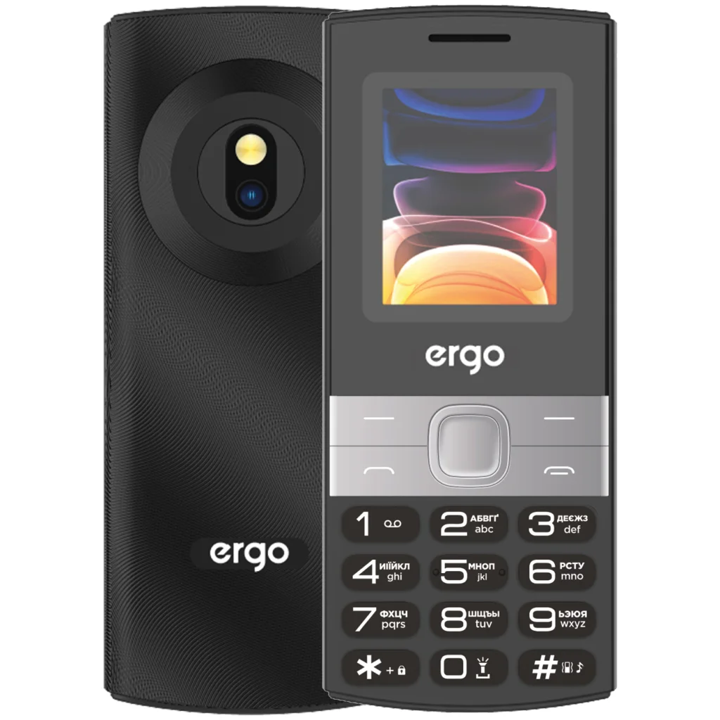 Мобільний телефон Ergo B185 Black