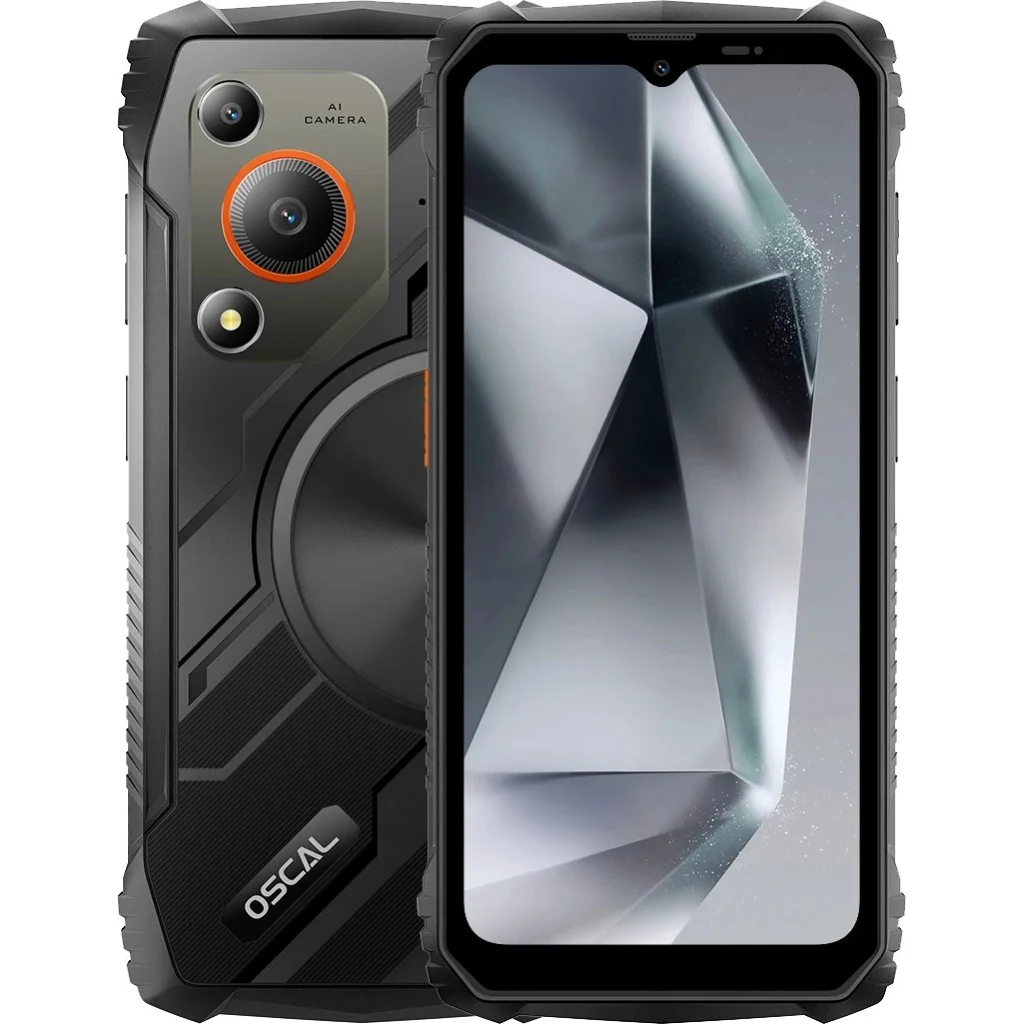 Мобільний телефон Oscal Marine 1 4/128GB Black