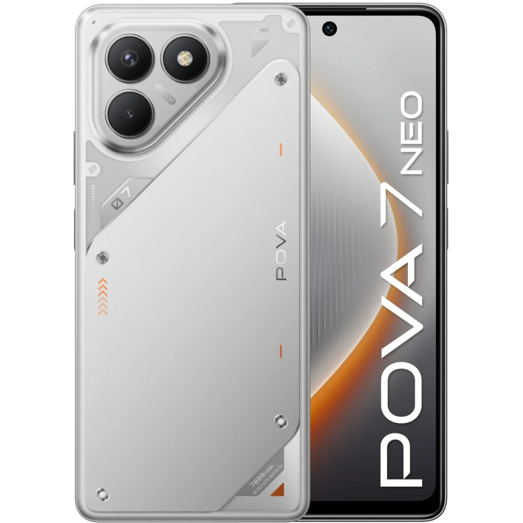 Мобільний телефон Tecno POVA 7 Neo 8/128Gb Magic Silver (4894947086809 / 4894947084263)