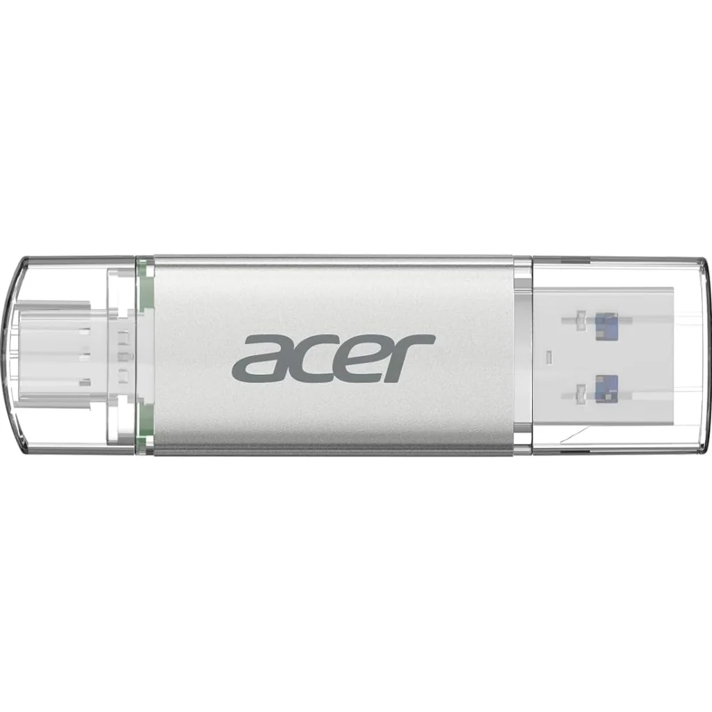 USB флеш накопичувач Acer 32GB UP300 Silver USB 3.2/Type-C (BL.9BWWA.588)
