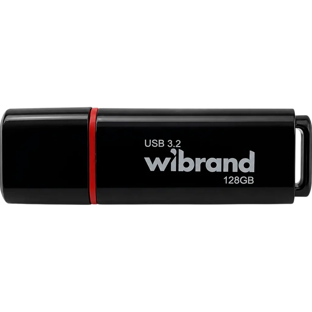 USB флеш накопичувач Wibrand 128GB Scarab Black USB 3.2 (WI3.2/SC128P11B)
