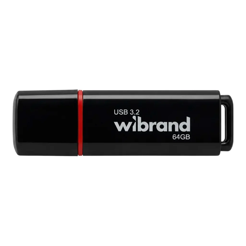 USB флеш накопичувач Wibrand 64GB Scarab Black USB 3.2 (WI3.2/SC64P11B)
