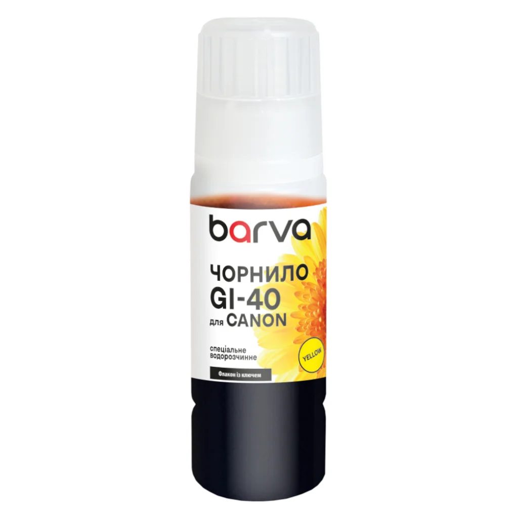 Чорнило Barva Canon GI-40 70 мл, OneKey, yellow special (CGI40-840e)