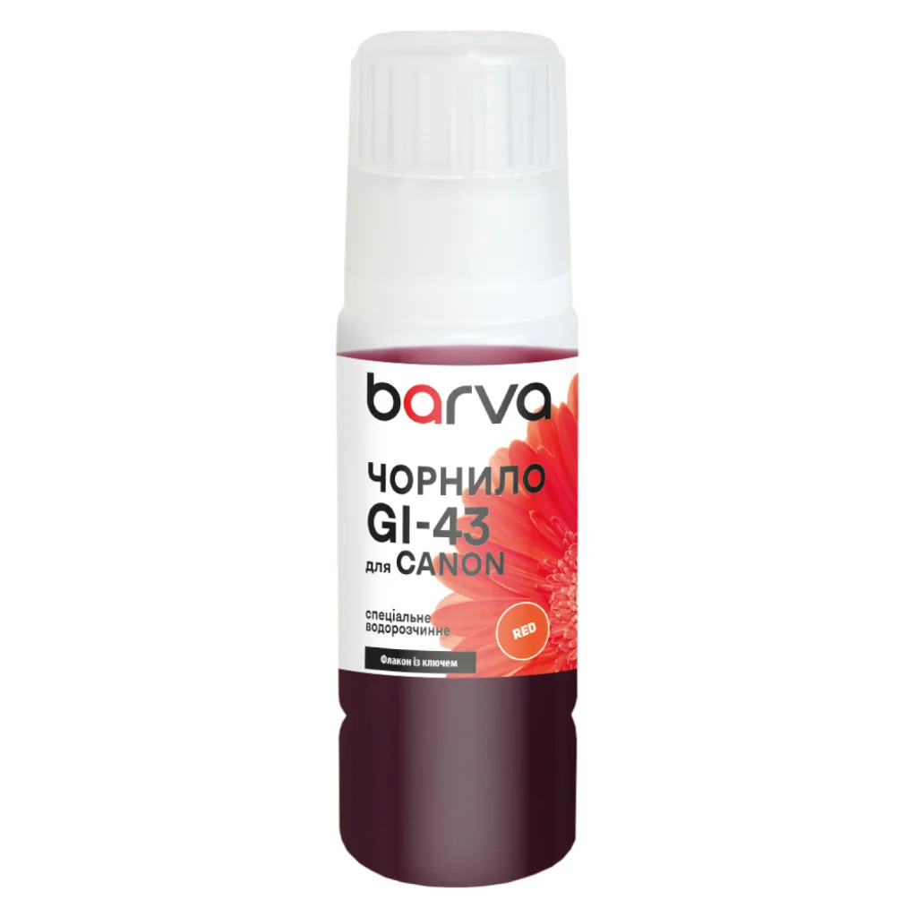 Чорнило Barva Canon GI-43 70 мл, OneKey, special red (CGI43-845e)