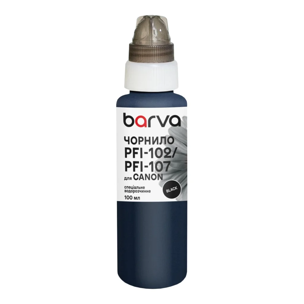 Чорнило Barva Canon PFI-102/PFI-107 100 мл, special, black (C107-884e)