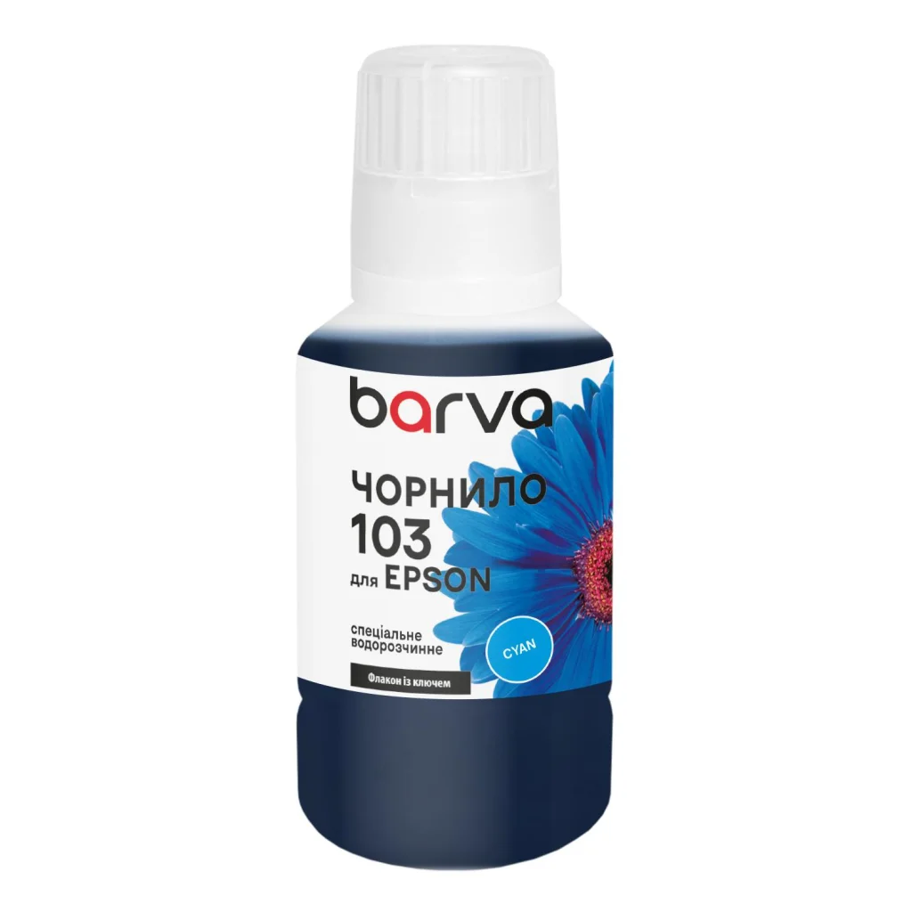 Чорнило Barva Epson 103 140 мл, OneKey, cyan, special (E103-696e)