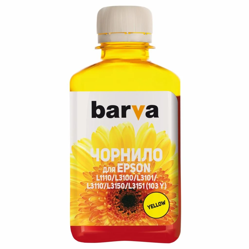 Чорнило Barva Epson 103 180мл YELLOW (E103-698)