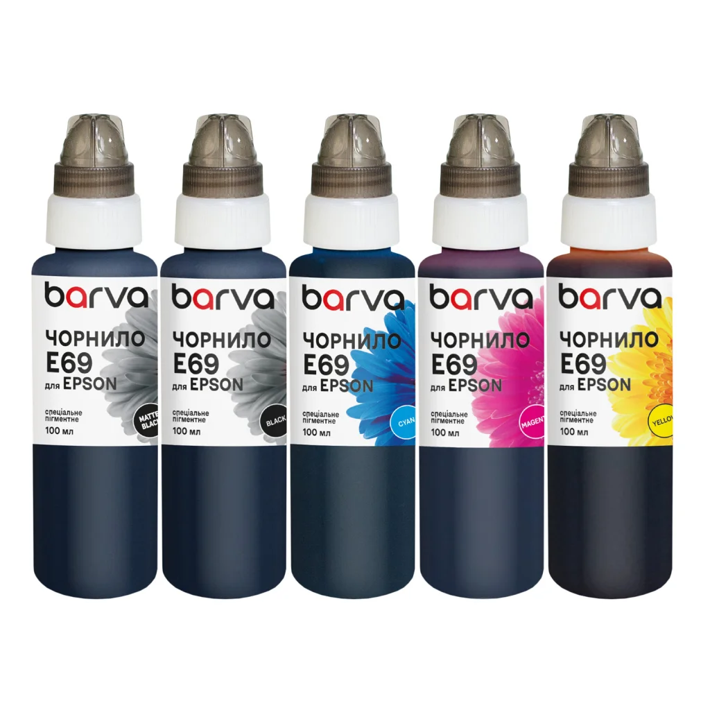 Чорнило Barva Epson T69 5x100 мл, special, pigmented MB/PB/C/M/Y (E69-100-2MP)