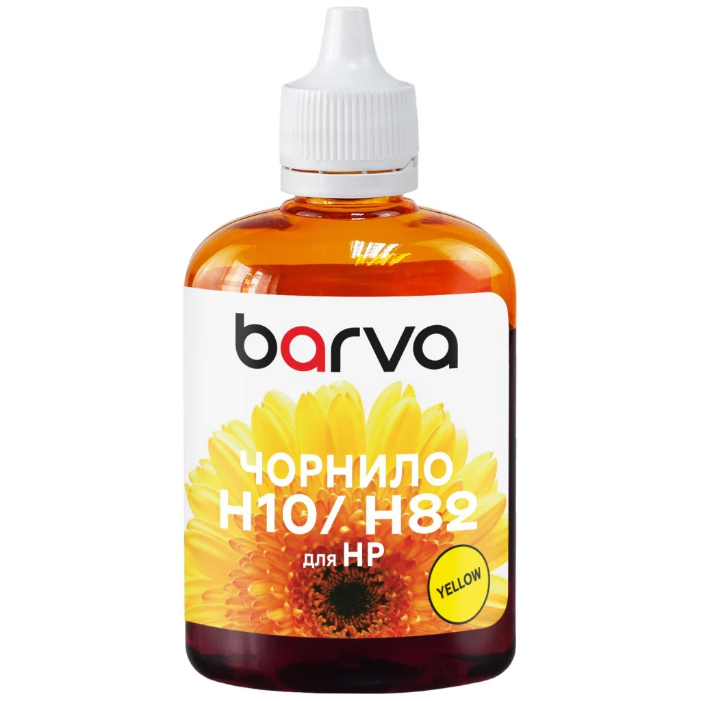 Чорнило Barva HP 10/11/13/82/88100ml yellow, water-soluble (H10-671)