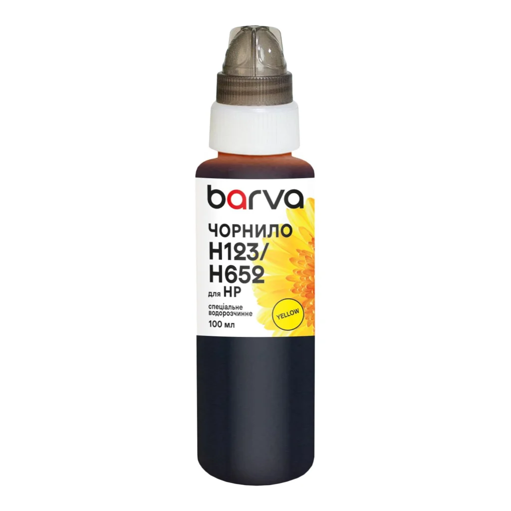 Чорнило Barva HP 46/123/651/652 100 мл, special, yellow (H652-534e)