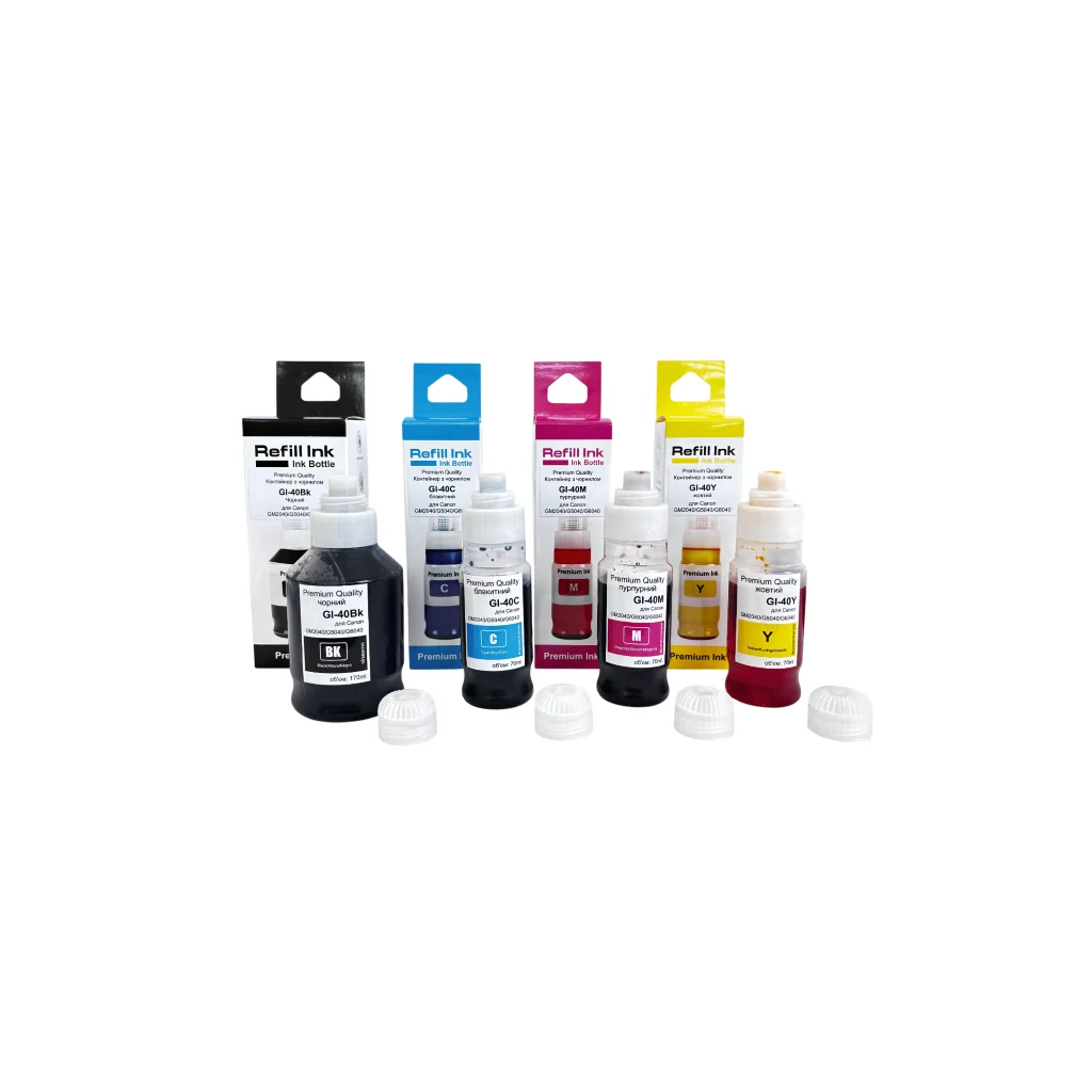 Чорнило Premium Quality Canon GI-40 SET B170ml, C/M/Y 70ml (70264941)