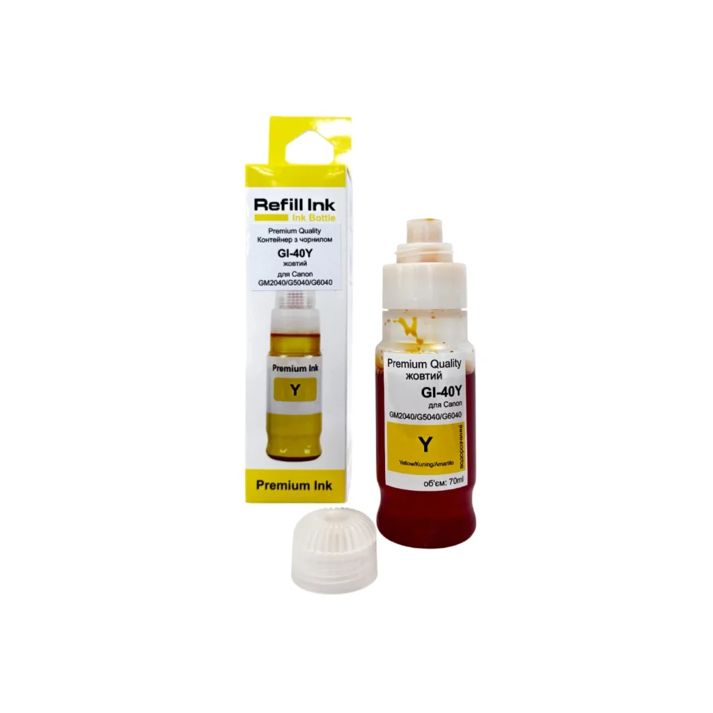 Чорнило Premium Quality Canon GI-40Y, 70ml, yelllow (70264918)