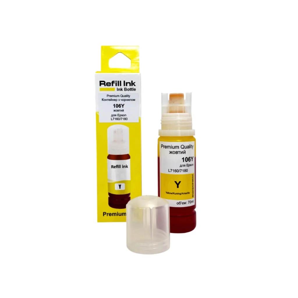 Чорнило Premium Quality Epson 106 70мл Yellow C13T00R440 (70264894)