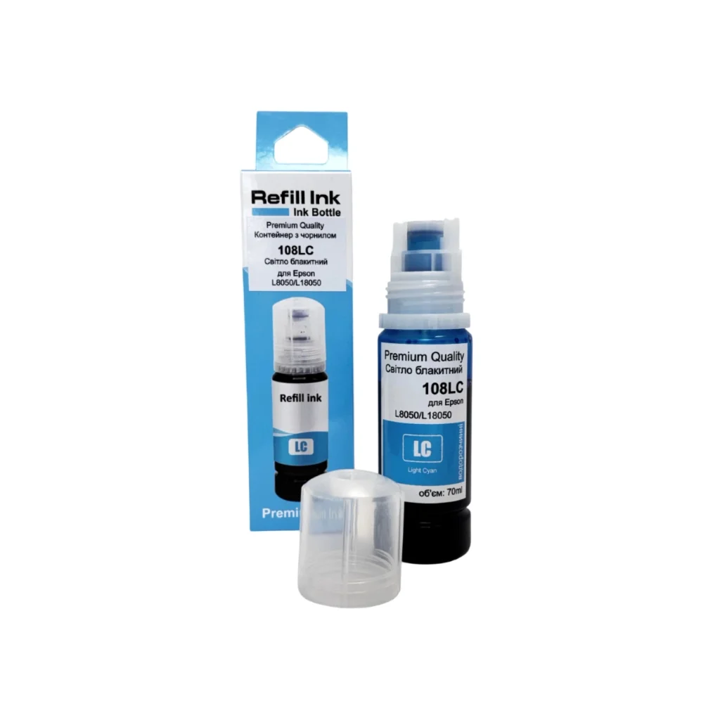 Чорнило Premium Quality Epson 108 70мл Light Cyan (70264903)