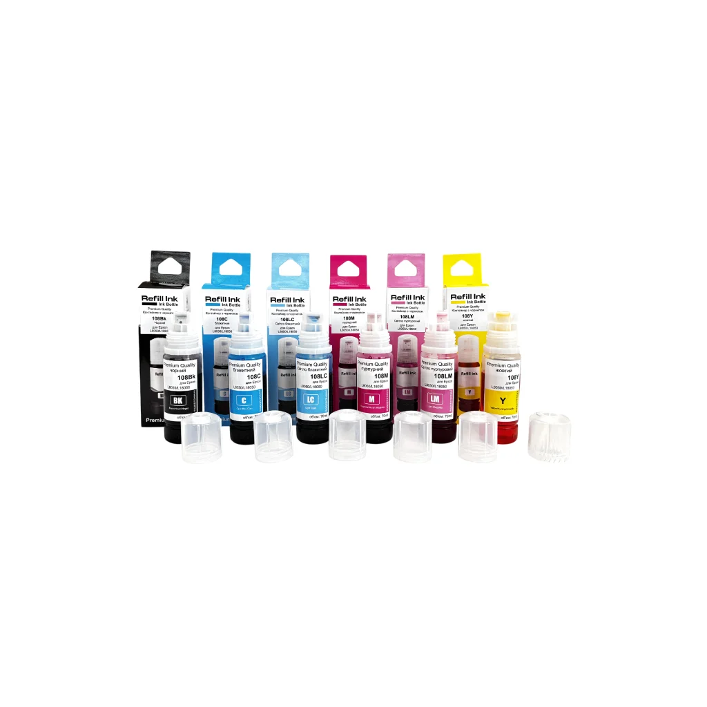 Чорнило Premium Quality Epson 108 SET B/C/M/Y/LC/LM 6х70ml SmartFill (70264940)
