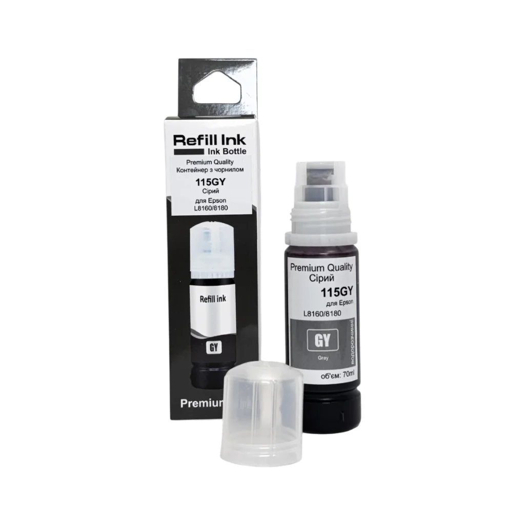 Чорнило Premium Quality Epson 115 70мл Gray C13T07D54A SmartFill (70264910)