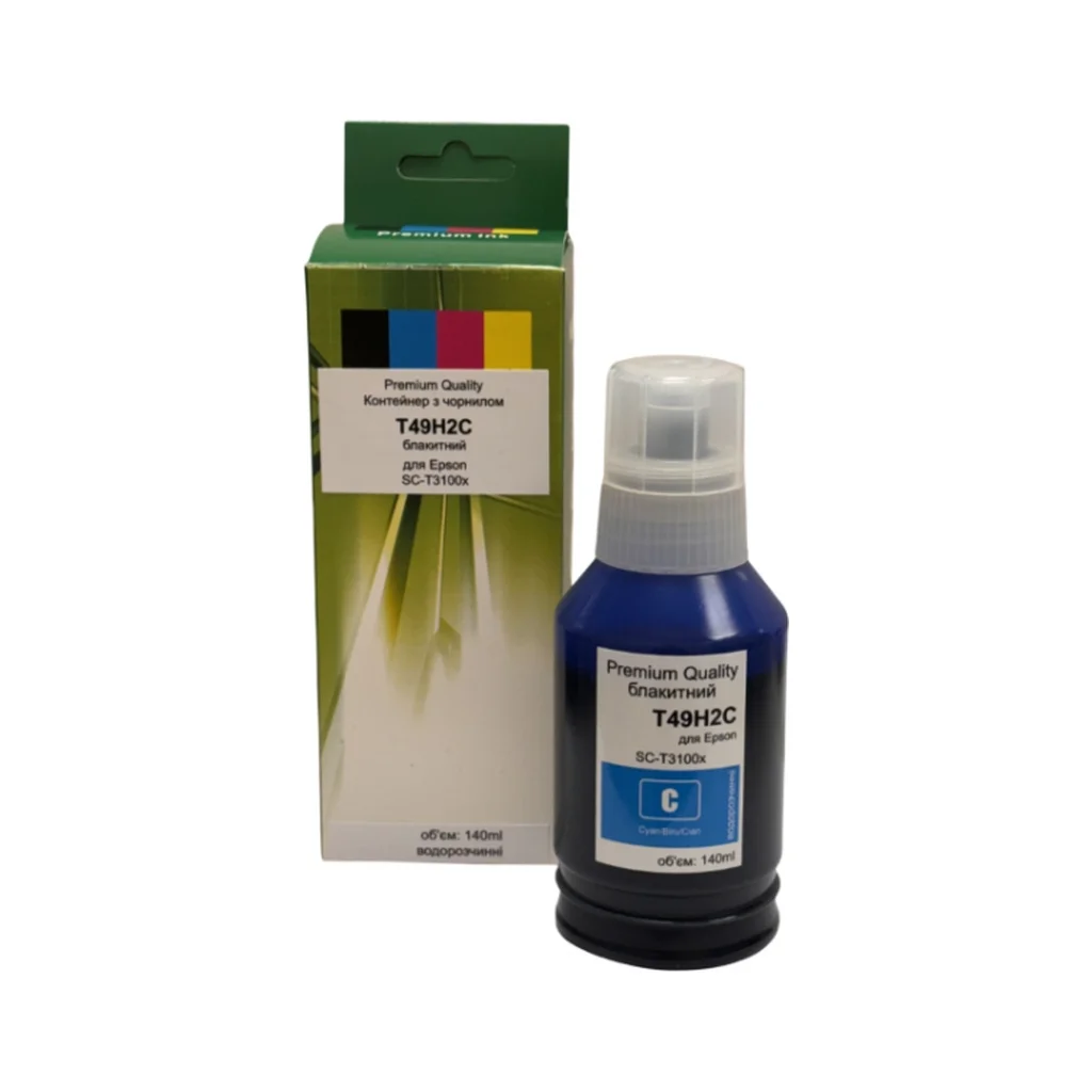 Чорнило Premium Quality Epson T49H2C SC-T3100x/T3170x 140 ml Cyan pigm (70265152)